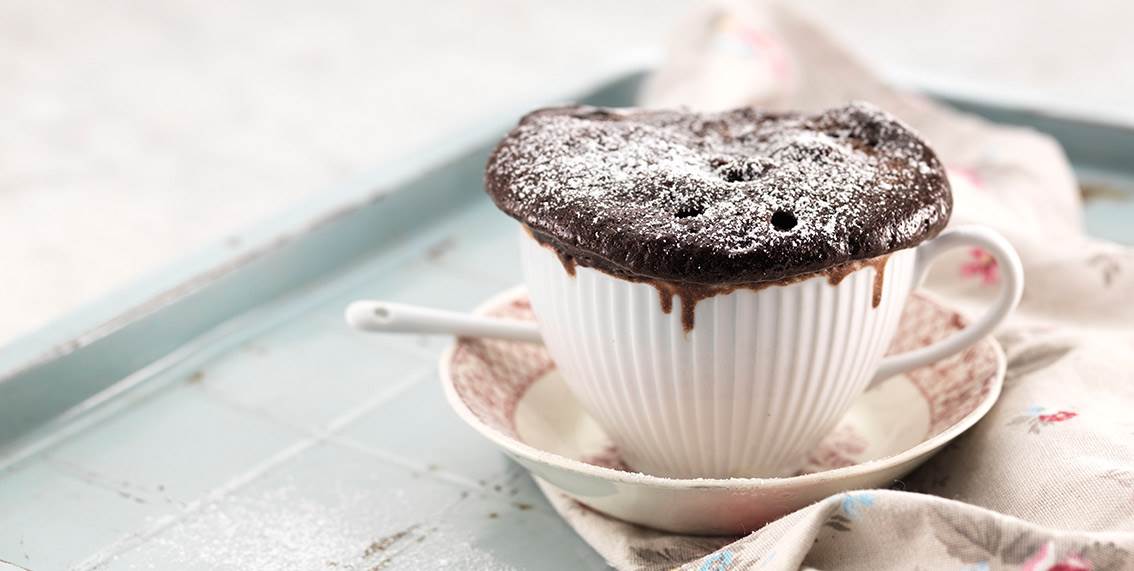 Chokoladekopkage - Cake in a cup
