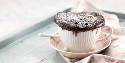 Chokoladekopkage - Cake in a cup