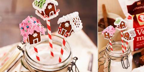 Gingerbread House Cake Pops